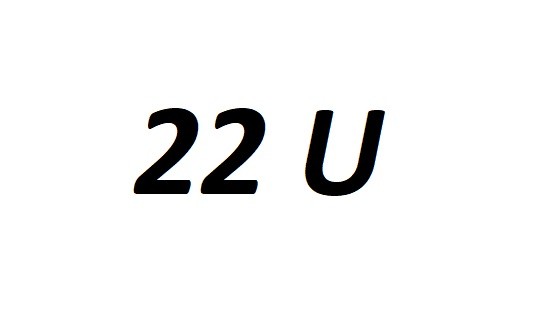 veľkosť 22U E/I/R/L